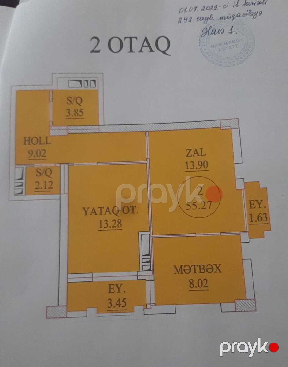 Satılır 2 otaqlı yeni tikili 55 m² — Mənzil, Bakı (2)