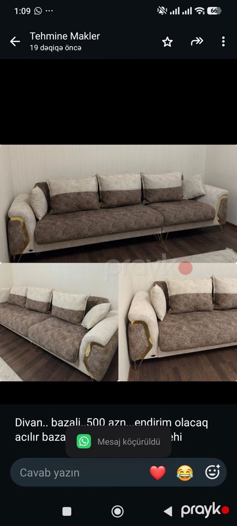 Divan. bazali. 500 azn. endirim olacaq acılır bazalidi ünvan Hövsan — Bakı