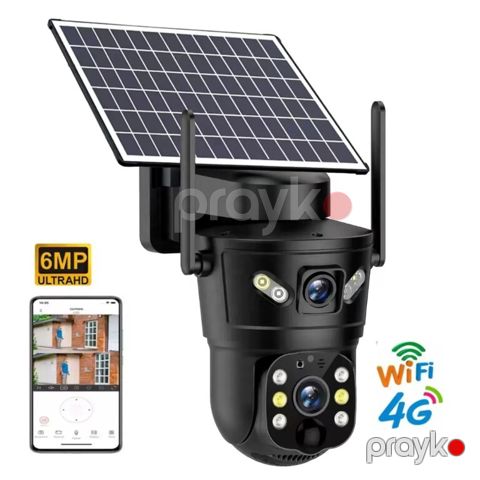 4G Sim kartlı Solar 360° FHD kamera 12MP/4K+64GB — Bakı