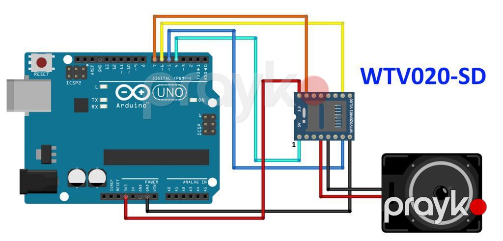 Kateqoriya: Elektronik Kartlar Modullar Məhsul: WTV020 Mini SD — MP3 pleyer, Bakı (2)