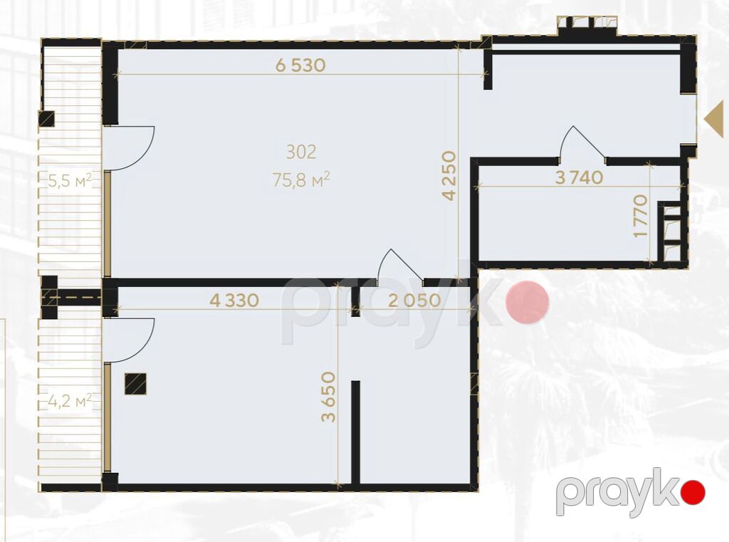 Satılır 2 otaqlı yeni tikili 85.6 m² — Mənzil, Bakı (8)