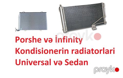 "Porsche və İnfinity" kondisionerin radiatorları, kompressorları — Bakı