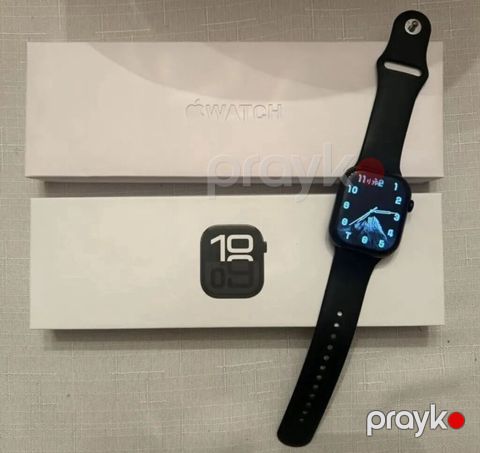 Apple Watch Series 10 (model A3000) - Rəng: Qara - Kəmər: silikon