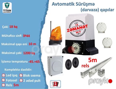 Avtomatik sürüşmə darvaza mühərriki — Bakı
