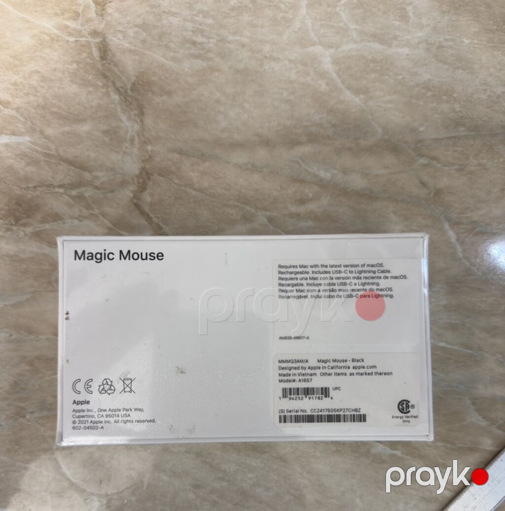Apple Magic Mouse – Black - Model: A1657 (MMM03AM/A) - Rəng: Qara — Klaviaturalar və siçanlar, Digah (2)