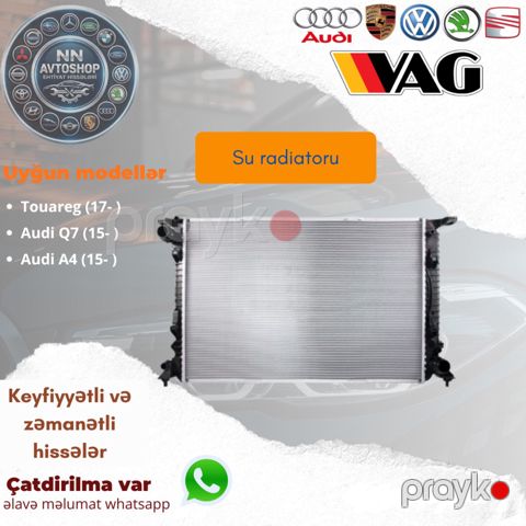 Audi Q7, Volkswagen Tuareg su radiatoru — Bakı