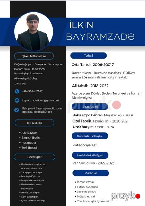 CV hazırlanması — Bakı
