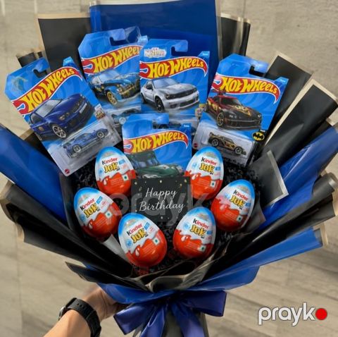 Balaca Çempion – Hot Wheels Hədiyyə Buketi — Bakı