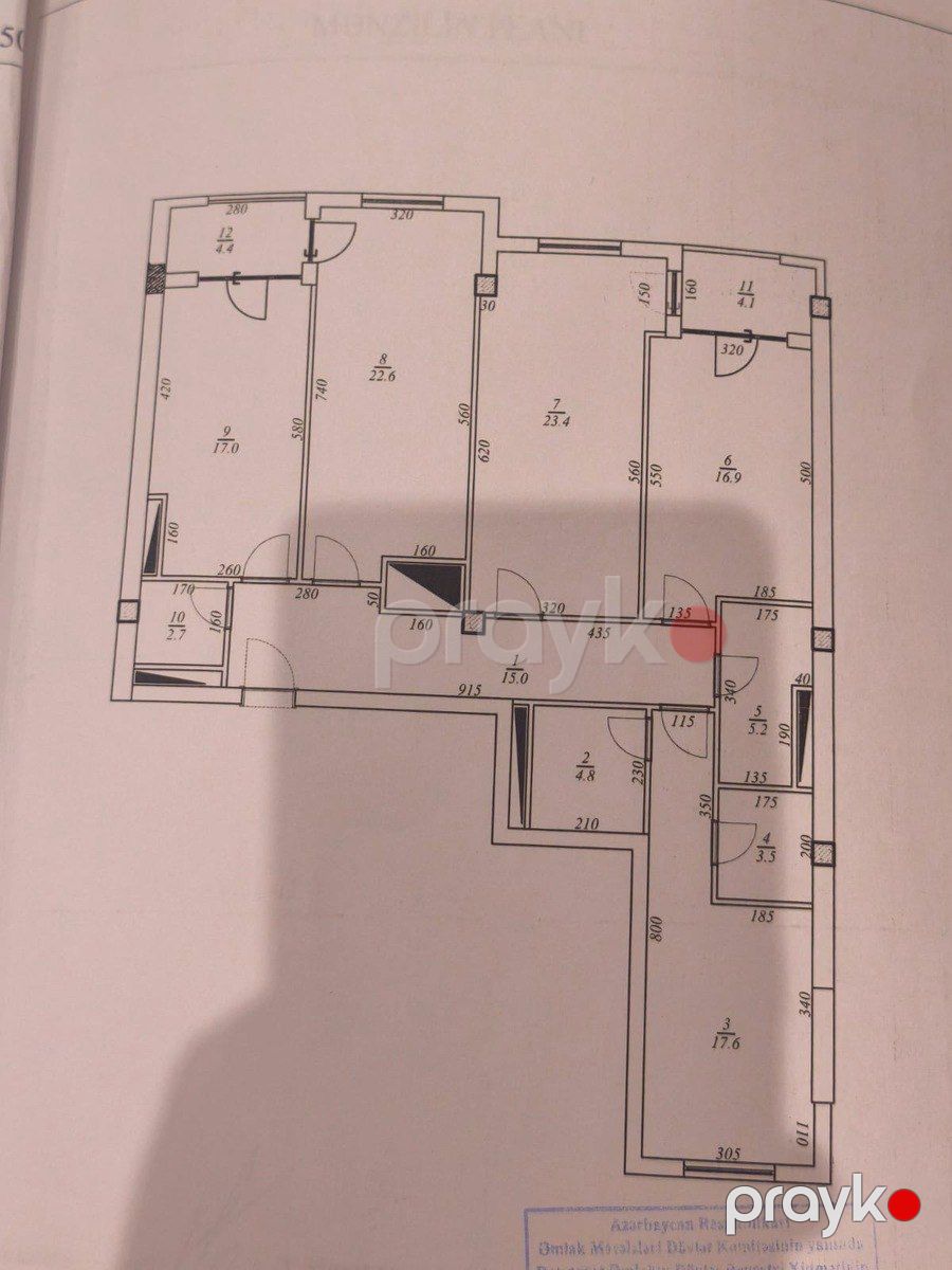 Satılır 4 otaqlı yeni tikili 155 m² — Mənzil, Bakı (4)