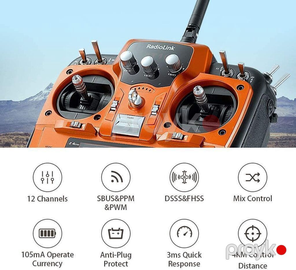 Radiolink AT10 II Pult 2.4GHz Alıcı–Verici Set Kategoriya: Dron — Pult, Bakı (3)