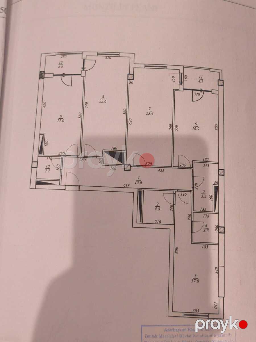Satılır 4 otaqlı yeni tikili 155 m² — Mənzil, Bakı (12)