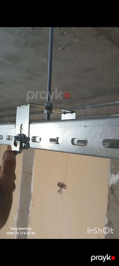 Kabel tavası (kabel kanalı) montaj və quraşdırma xidməti - Asma — Bakı