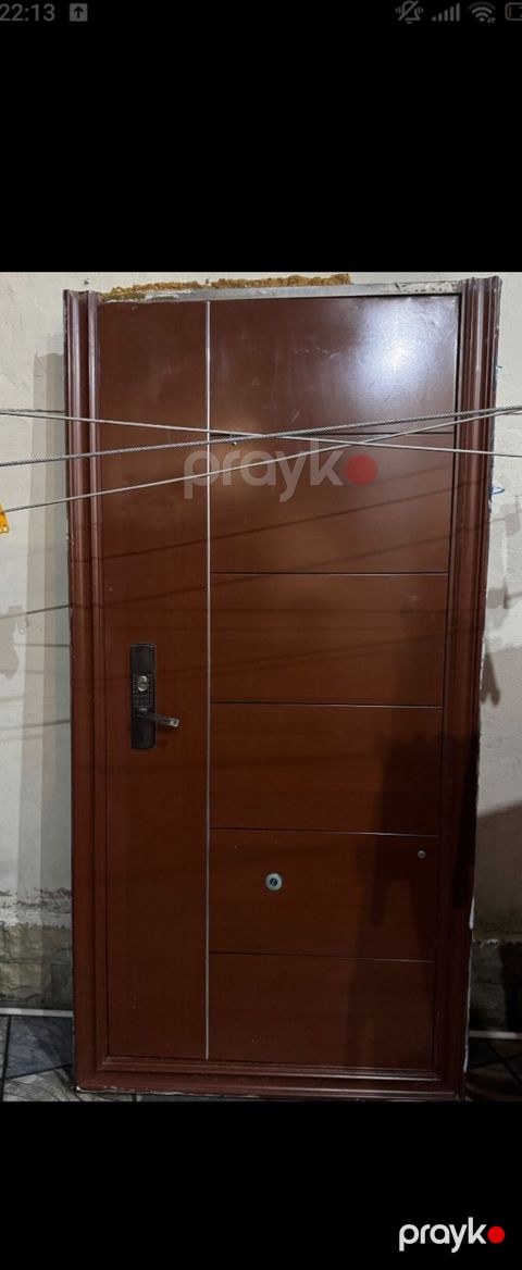 Dəmir giriş qapısı - Material: möhkəm metal konstruksiya, tam çərçivə — Bakı