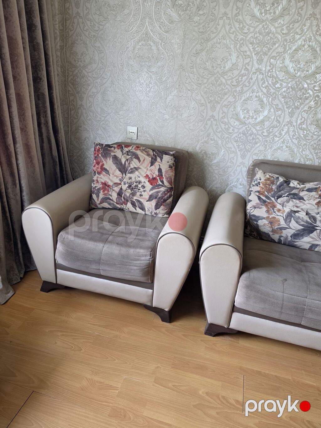 İşlənmiş, Divan, 2 kreslo, Bazalı, Açılan — Yumşaq mobilya dəstləri, Bakı (3)