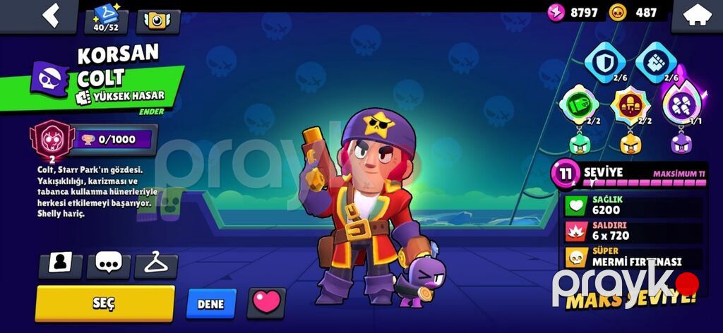 Brawl Stars Hesabı -Nadir Kostümlər ilə dolu hesab - Kupa yolu — Digər, Qəbələ (4)