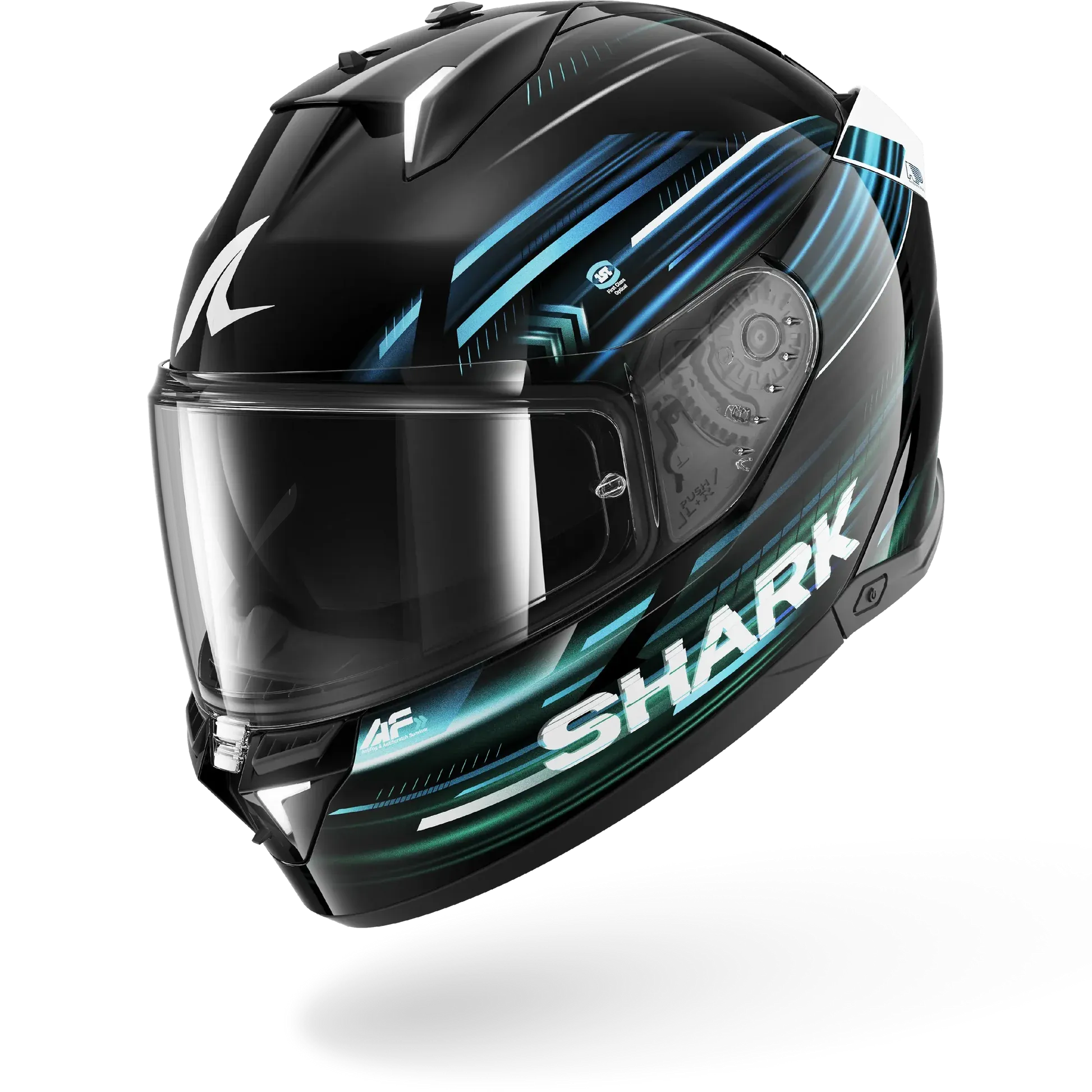 Dəbilqə Shark Skwal i3 Lıght-blur Black Blue Green, XXL (HE0831EKBGXXL) — Bakı