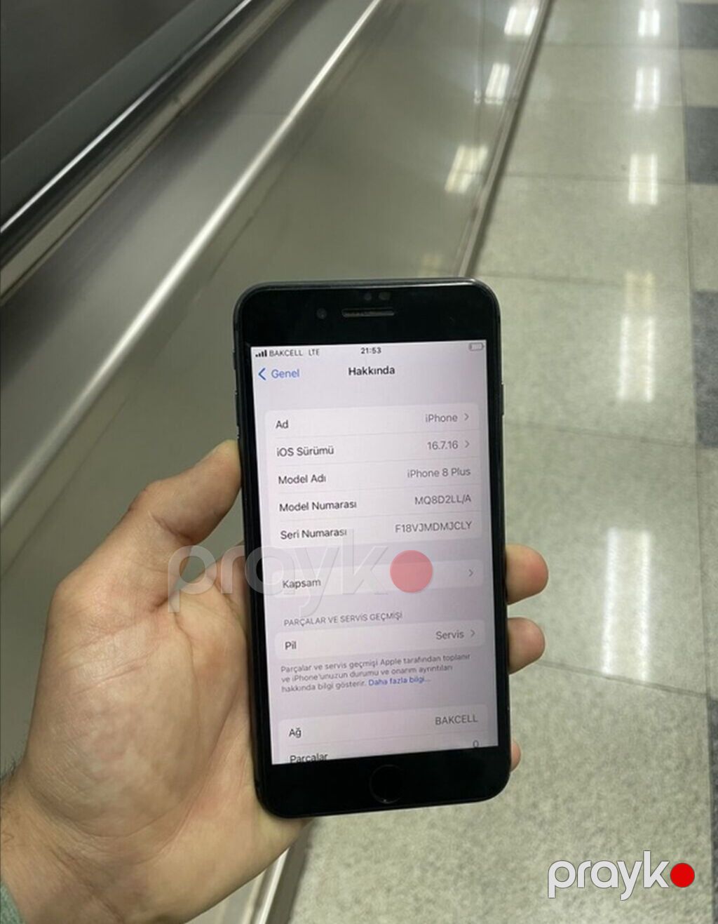 IPhone 8 Plus, 256 GB, Qara, Barmaq izi, Simsiz şarj — Apple iPhone, Xaçmaz (3)