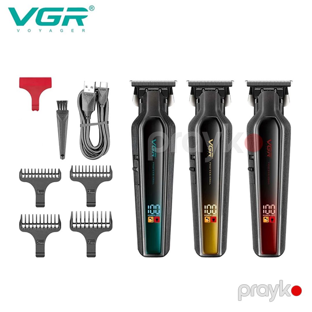 Trimmer "VGR 930" 2000MAH 360 Dəqiqə 7000RPM Cord/Cordless LED Displey Black — Gözəllik və səhiyyə, Bakı (3)