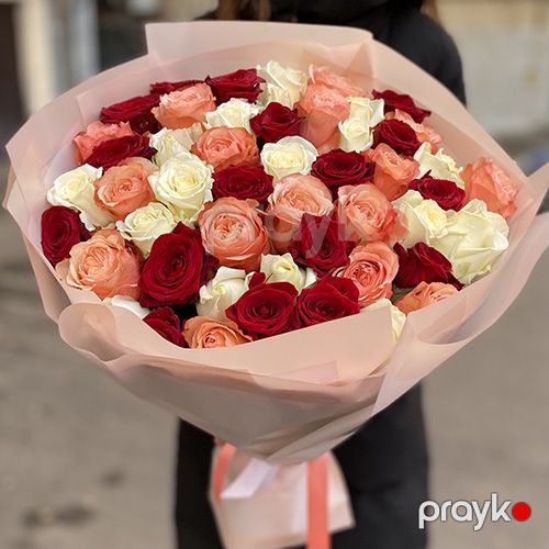 51 qızılgül qarışığı - kod 5858 — Bitkilər, Bakı (2)