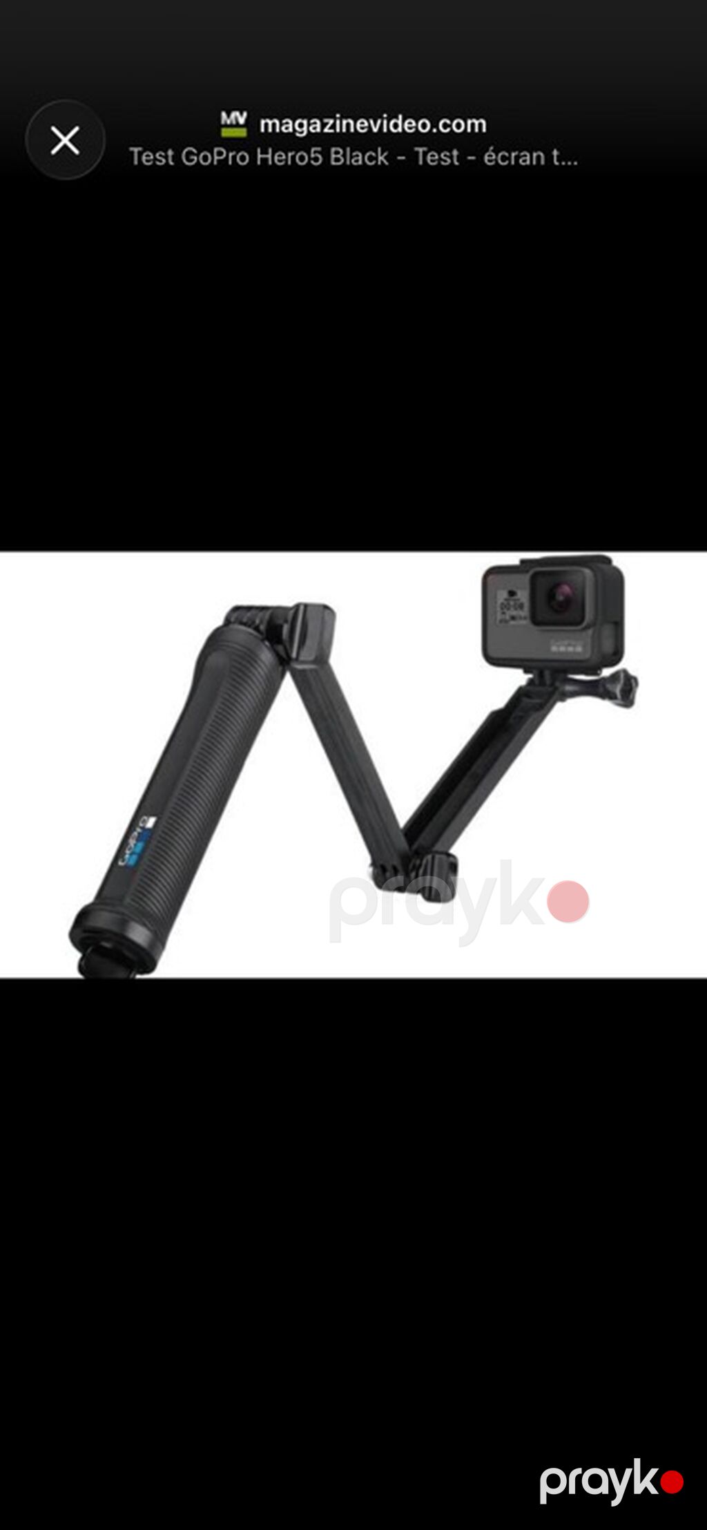 GoPro HERO5 Black action kamera + əl tutacağı - 2 düymlük toxunma — Video kamera, Pirəkəşkül (4)
