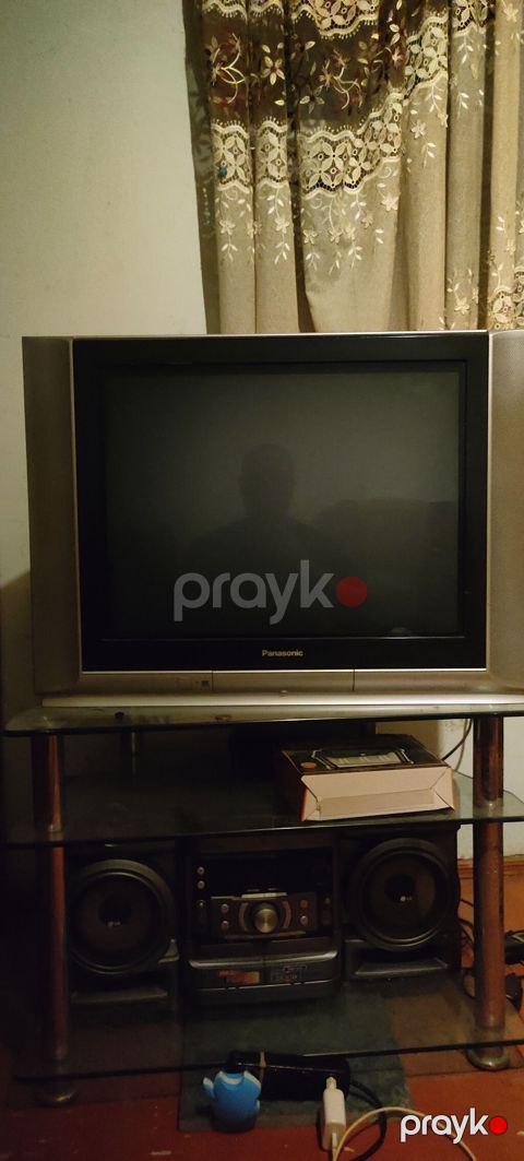 Panasonic CRT televiziya + atv pristavka Veziyyeti ela watsapa yazin — Bakı