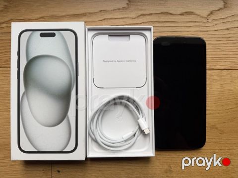 IPhone 15, 128 GB, Midnight, Simsiz şarj, Face ID, Sənədlərlə — Bakı