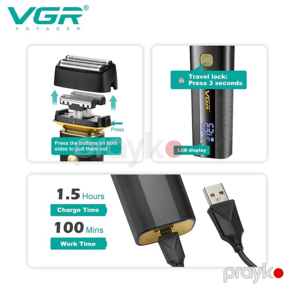 Elektrikli Ülgüc VGR 355 Üzqırxan Bütün məhsularımız Yenidir və — Usturalar, trimmerler və epilyatorlar, Bakı (4)