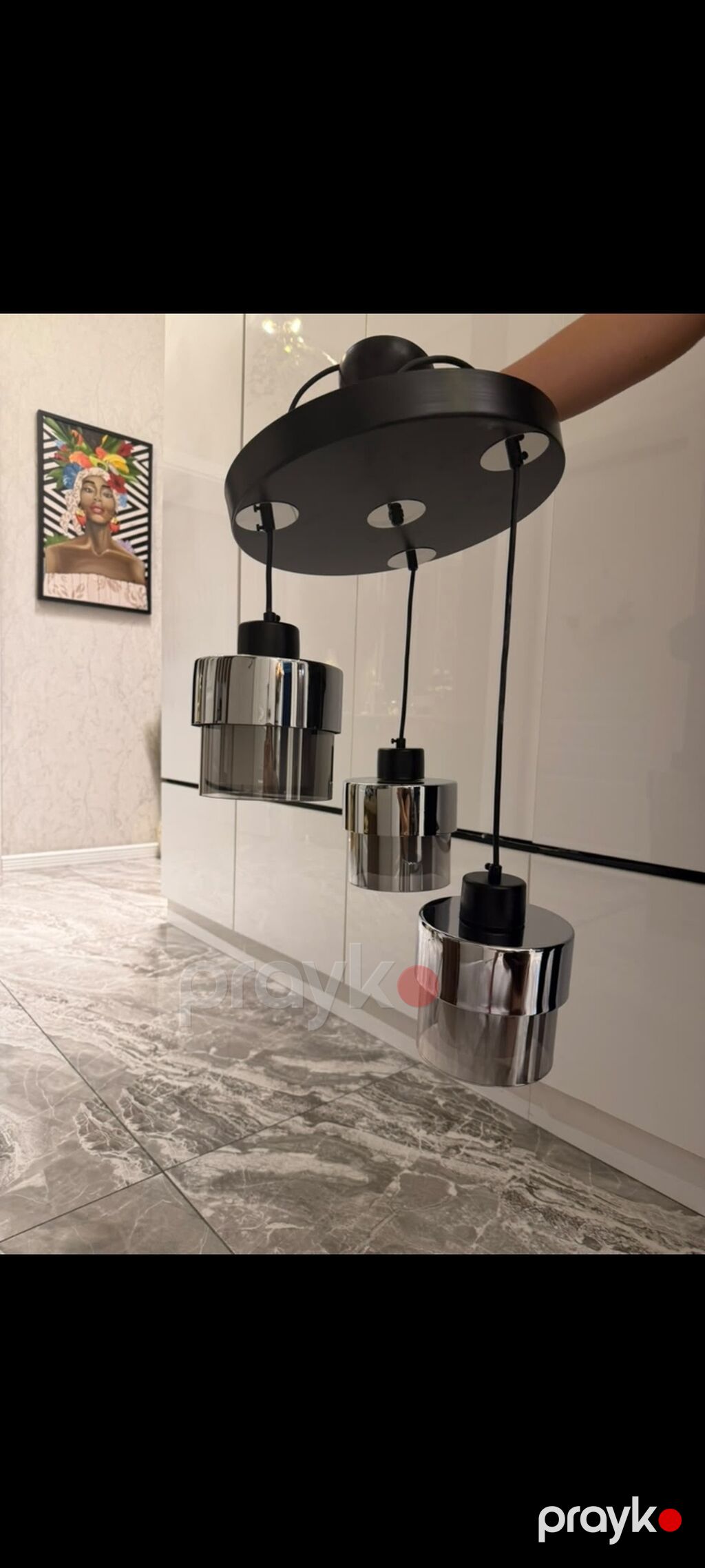 Çılçıraq, 3 lampa, Metal — Tavan is?qlar? v? cilc?raqlar, Bakı (2)