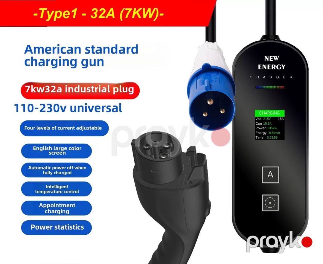 Elektromobil adapteri Type1 32 Amper 7kw — Ehtiyat hissələri və aksesuarlar, Bakı (4)