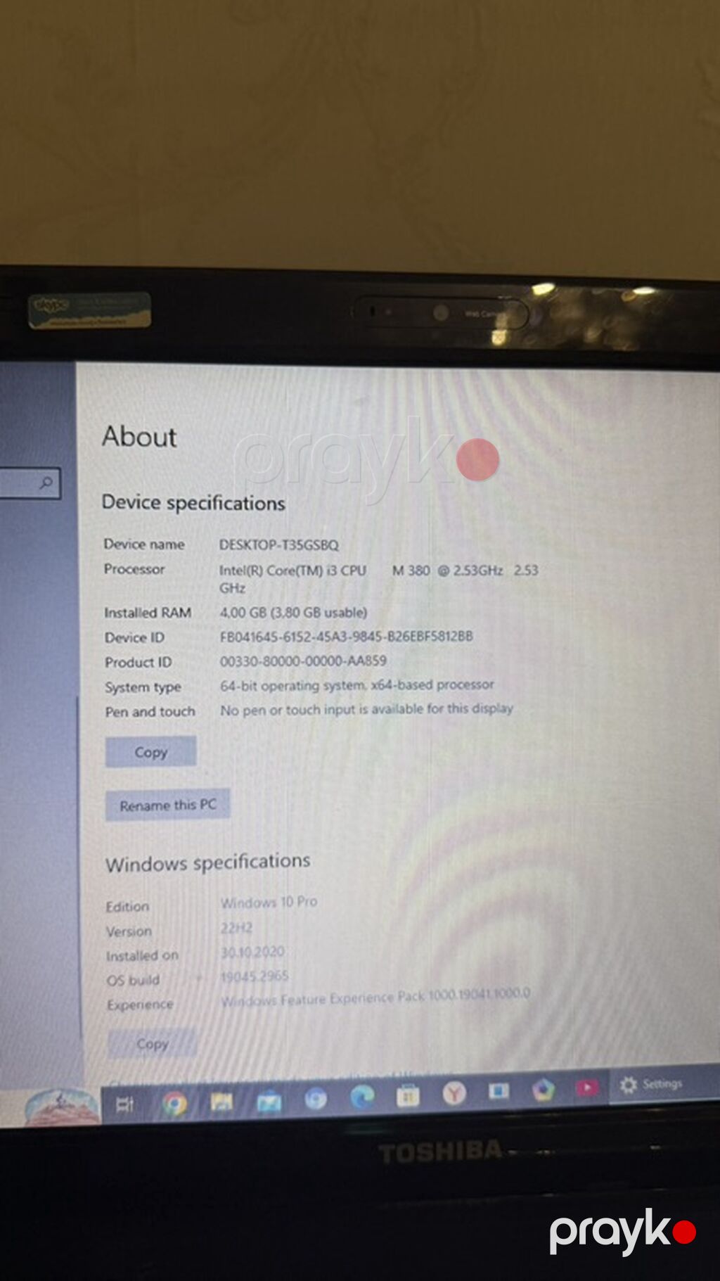 Toshiba Satellite L655 işlək vəziyətdədir,yüngül donması var format — Toshiba, Bakı (7)