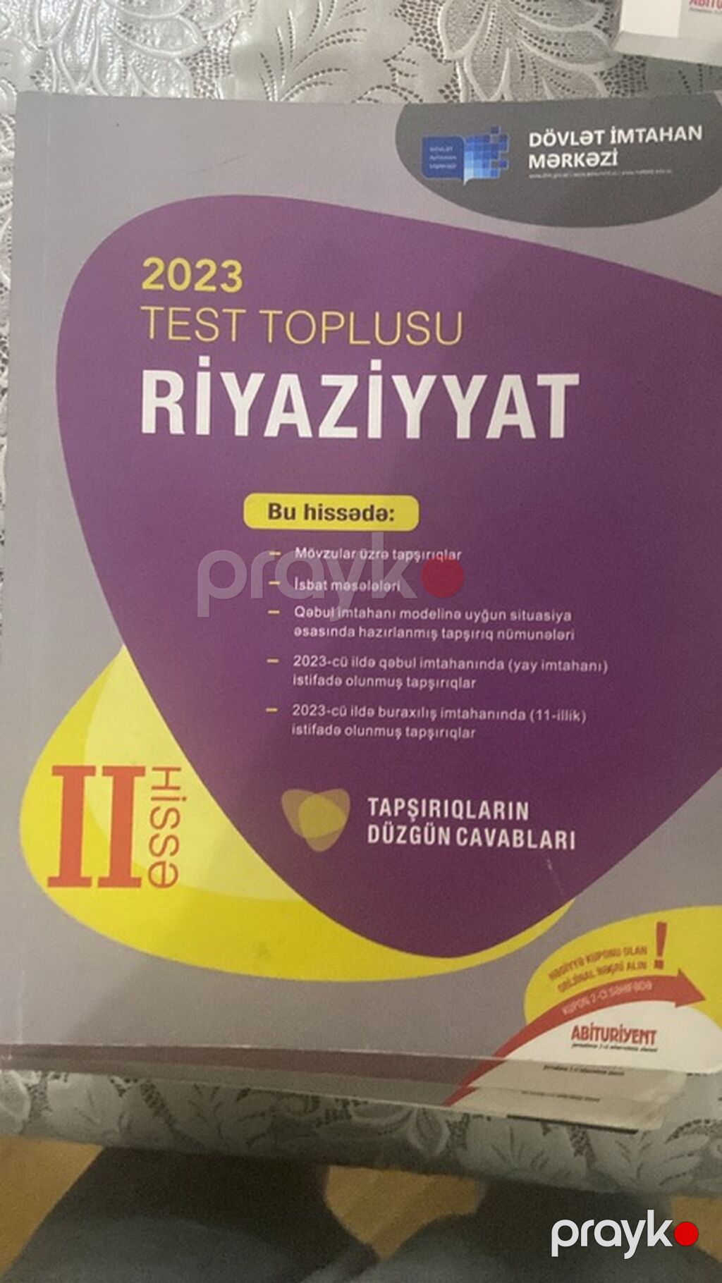 Dərs və imtahan hazırlığı üçün kitablar eləsi var 3,4 manat — Kitablar, Bakı (3)