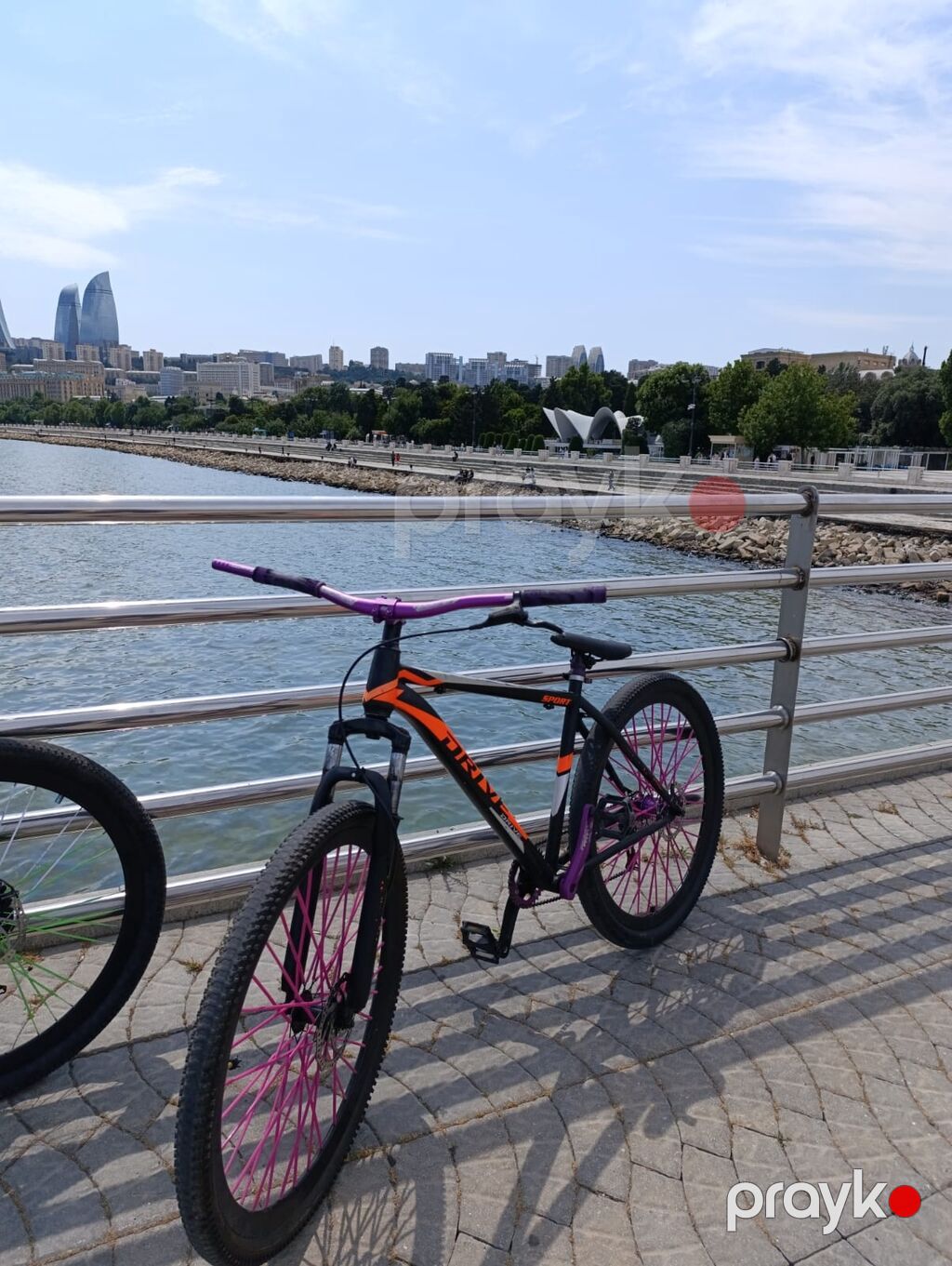 Velosiped mor rəngə yığılmadır Əlavə dəyişmələr hassns Pro 7 — Yol velosipedləri, Bakı (2)