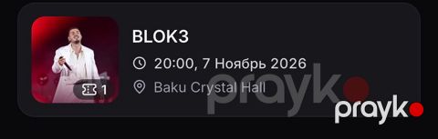 Block 3 konsertinə 3 ədəd bilet 35 azn. Transfer olunacaq — Bakı