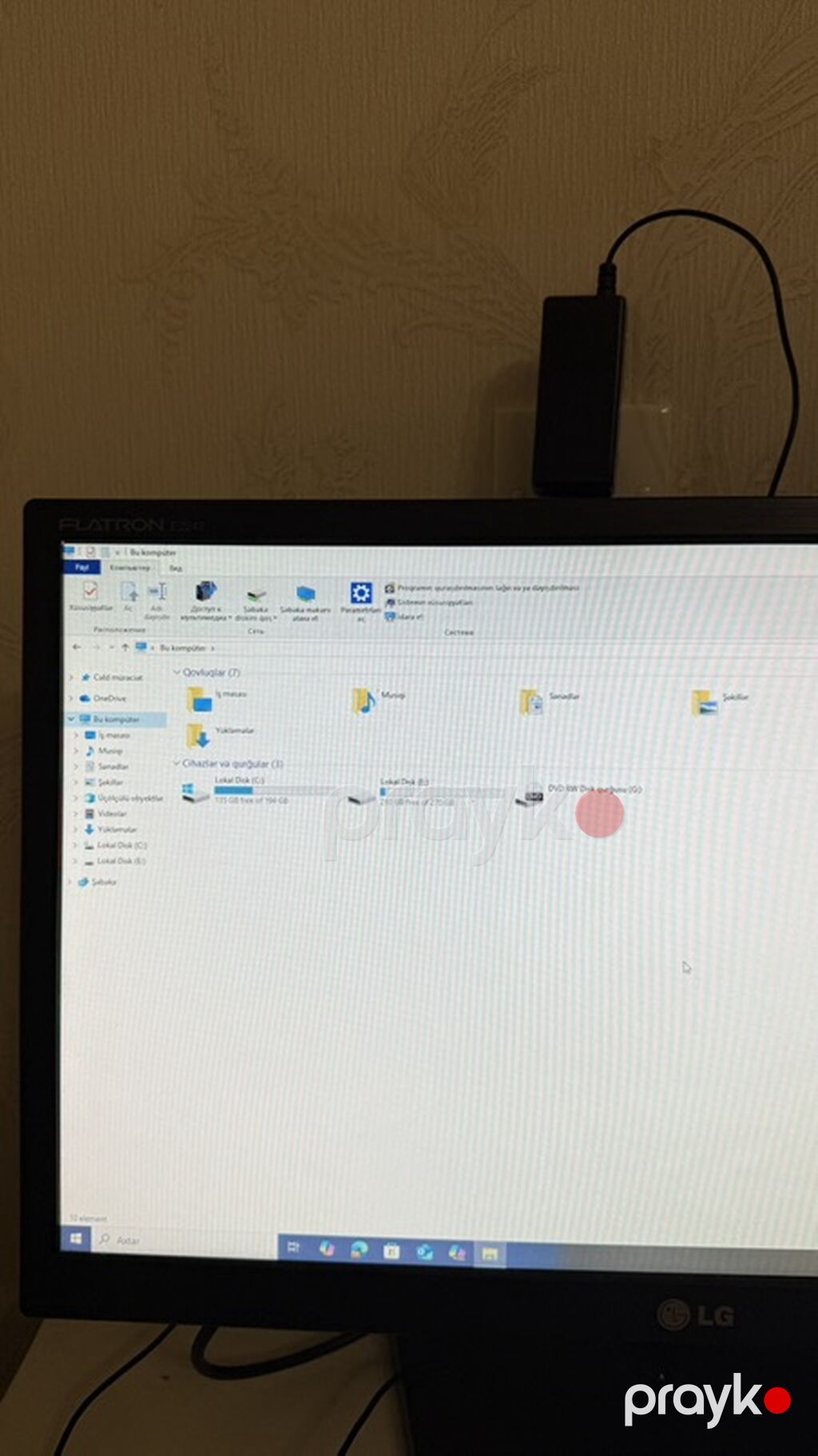 Masaüstü kompüter seti – HP sistem bloku + LG monitor + klaviatura və — Masaüstü kompüterlər, Bakı (3)