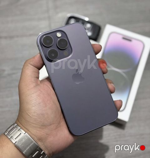 IPhone 14 Pro, 256 GB, Deep Purple, Zəmanət, Simsiz şarj, Face ID — Bakı