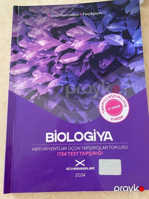 Məhsul: “Biologiya – Abituriyentlər üçün tapşırıqlar toplusu” (VI — Bakı