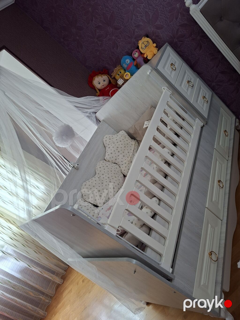 Uşaq beşiyi – transformasiya olunan model 550 manata alınıb matras — Bəşikləri, Bakı (2)