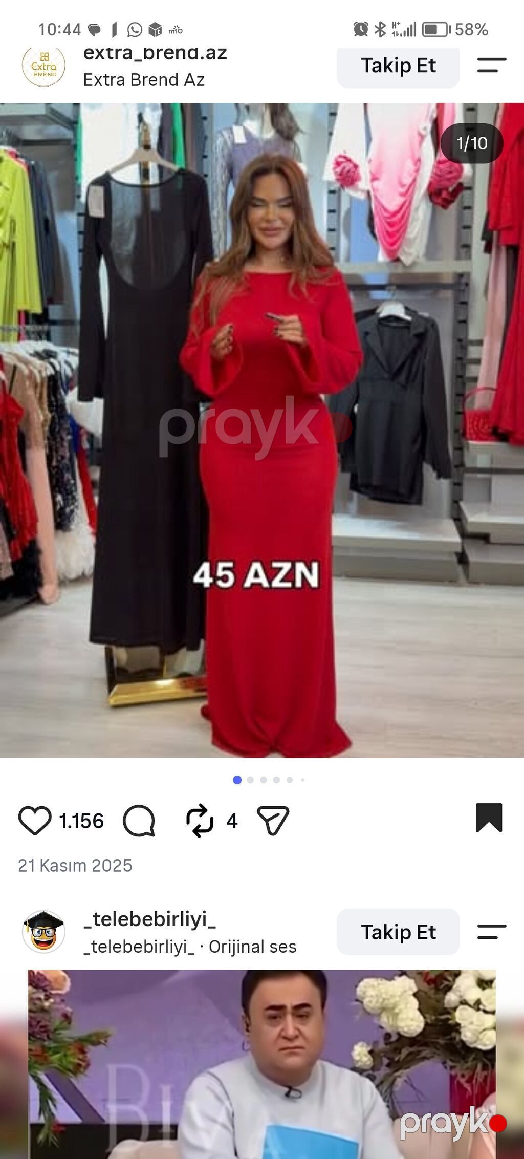 Məhsul: Qırmızı maxi geyim - Model: Uzun, bədənə oturan, zərif — Axşam paltarları, Bakı (3)