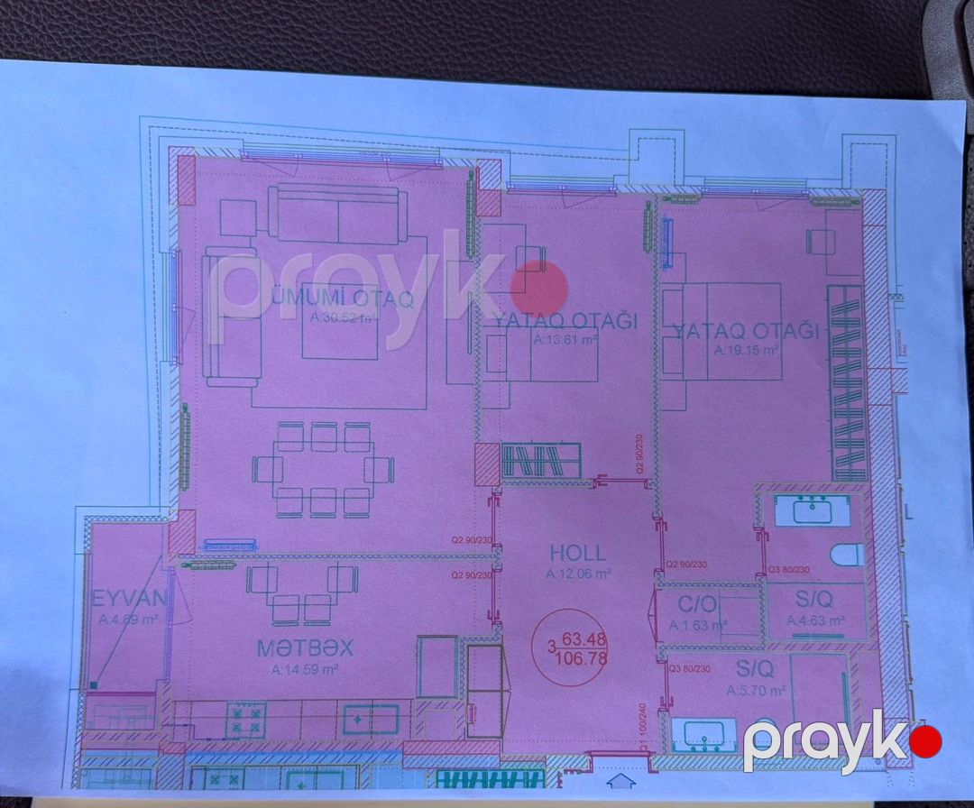 Satılır 3 otaqlı yeni tikili 110 m² — Mənzil, Bakı (3)