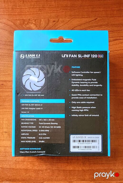 Lian-Li Uni Fan SL-Inf 120 RGB — Kompüterlər və noutbuklar, Bakı (3)