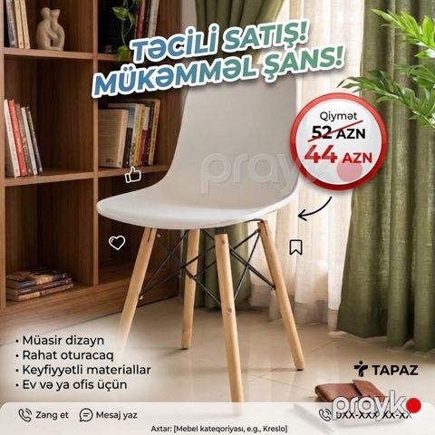 Masa və oturacaqlar — Bakı