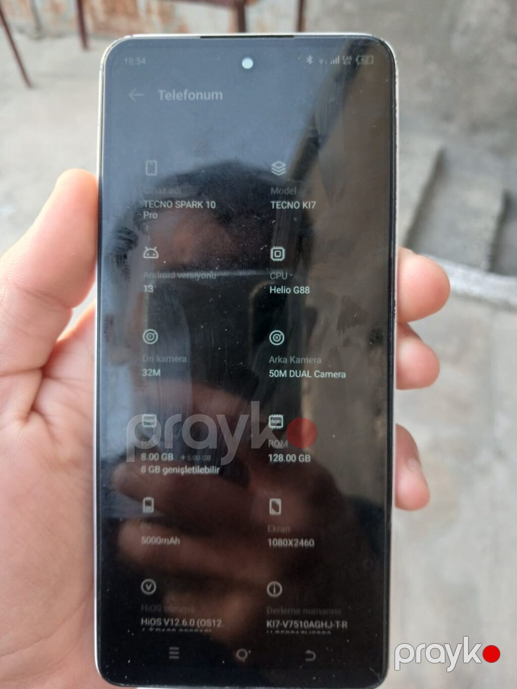 Tecno Spark 10 Pro, 128 GB, rəng - Ağ, İki sim kartlı — Tecno, Gəncə (3)