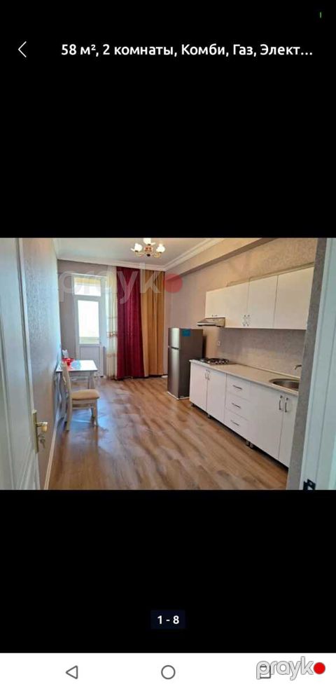 1-otaqlı yeni tikili kirayə verilir, Saray qəs., 58 m² — Bakı