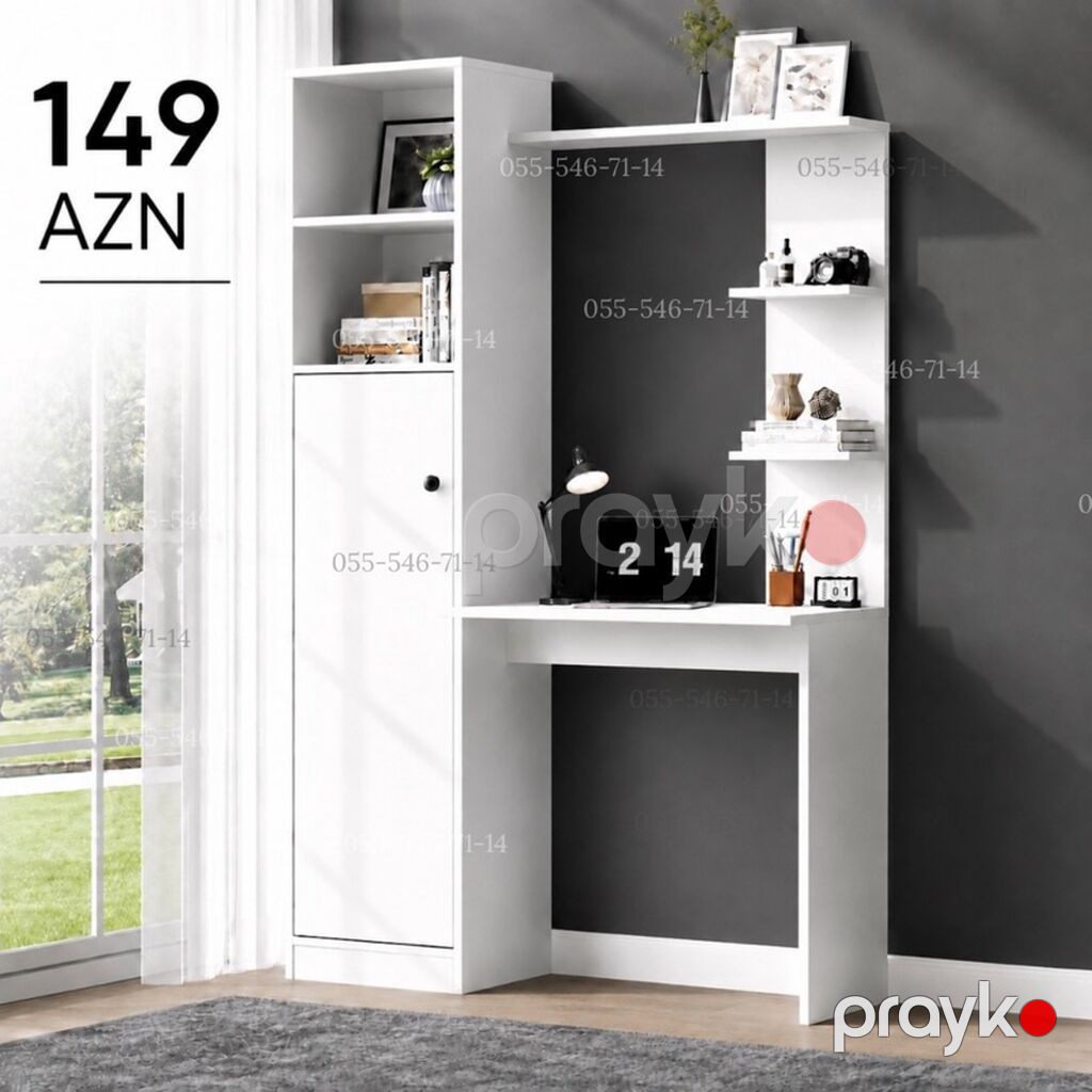 Oğlan və qız üçün, Yeni, Siyirməli, Yazı masası, Stulsuz — Masalar, stol və stullar, Bakı (4)
