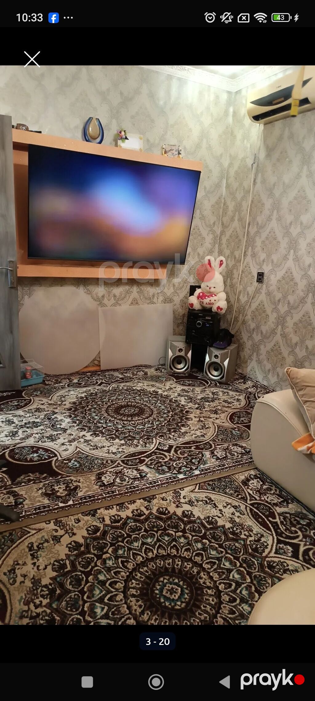 3 otaqlı, 65 kv. m, Orta təmir — Ev, villa, Digah (4)