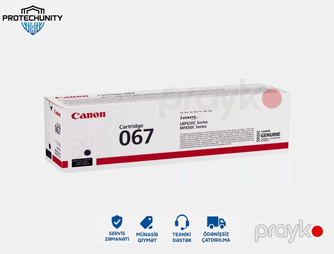 Canon 067 Original Black Toner Cartridge (5102C002) — Ofis texnikası və istehlak malları, Bakı (2)