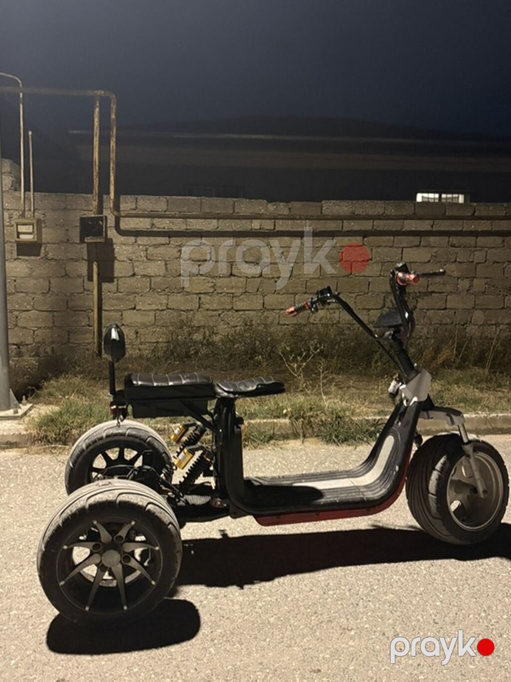Elektrik üçtəkərli skuter (trike) - Güclü elektrik mühərriki, arxa — Mopedlər və skuterlər, Digah (2)