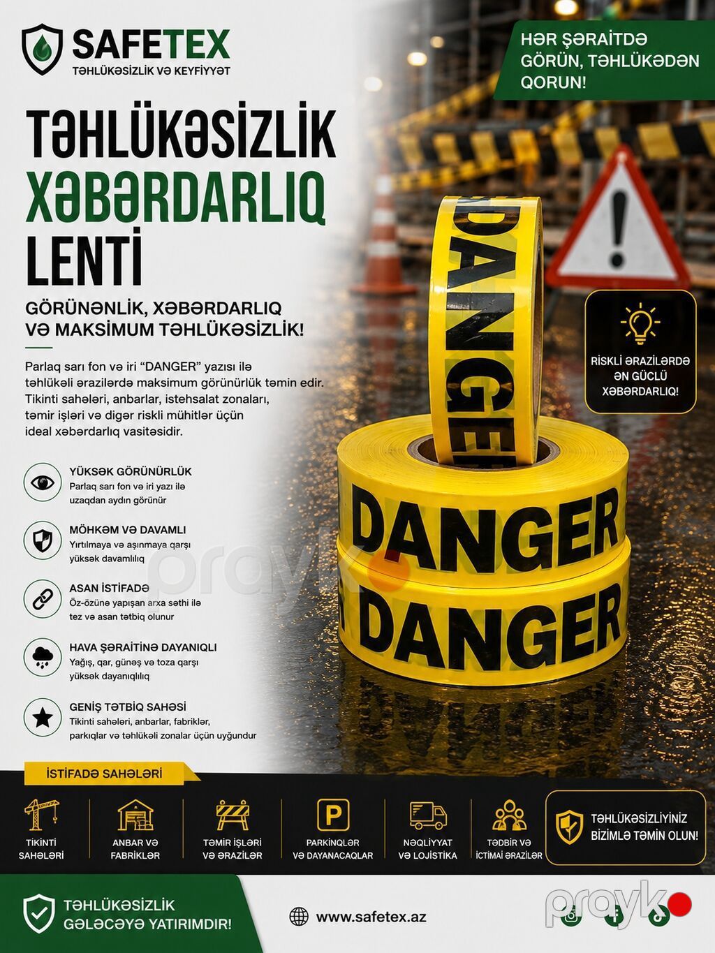 Safe TEX yol və parklanma təhlükəsizliyi məhsulları 1) No Parking — Avtoşoför dəstləri, Bakı (6)