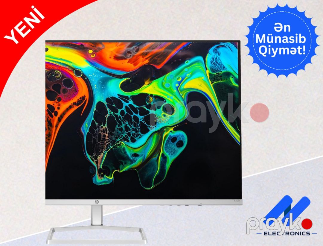 Monitor HP Series 5 31.5 inch FHD - 532sf (Black) — Kompüterlər və noutbuklar, Bakı (3)