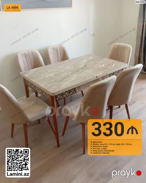 Masa dəsti - Model: La Mini (Kod: 5302) - Masa mexanizmi: Açılan — Bakı